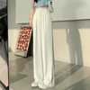 Women's Pants Women Casual Female Wide Leg Straight High Waisted Work Business Long Trousers With Petite For