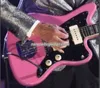 Seltene Ric Ocasek Pink Jazzmaster E -Gitarre Großer Blockeinlag