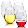 Set da 4 pezzi Set di vetro in plastica in plastica infrangibile PCTG Vino rosso bicchiere di bicchiere di vino tazze riutilizzabili succo di frutta trasparente tazza di birra Y20010 231O