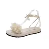 Sapatos casuais correspondentes saias tornozelo tira grossa sandals frances