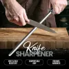 Diamond Knife Sharping Stick Stick Kitchen Kitchen Sharnening Rod Chef Profissional Slaughter Knife 10 polegadas para todas as facas tesoura