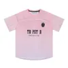 Высококачественная модная мужская летняя футболка для быстрого сушки женская дизайнерская дизайнерская алфавитная градиент футболка бренда Top Top Trend Summer Smost Drying Forting одежда