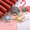 Jewelry Tray 4pcs Dream Catcher Round Cabochon Base Settings Blank Tray Pendant Jewelry Making DIY Findings Alloy Base Wholesale Accessories