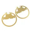 Designer de luxo Mulheres Earring Moda Gold Round Ear Studs Novos Brincos de Rua Mulheres de Virados de Rua Acessórios para Jóias para Senhoras 24584bf