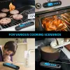 Grills bläckbåge digital kötttermometer 2 sek Instant avläsning iHT2PB med externa sonder Bluetooth Backlight Display för grillning BBQ