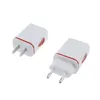 USB -väggladdare för Samsung Xiaomi Dual Port 2A Output Travel Plug Power Adapter Kompatibel för telefon EU -kontaktplugg