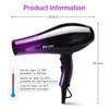 Highpower Ionic Hair Dryer chauffage rapide et Cold 9 Gears Ajustement Professionnel Hair Spriser avec accessoires 240428