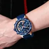 Montre-bracelets Megir Fashion Mens Watchs Top Silicon Sport Military Watch Chronograph Date Imperproofr Wristwatch Horloge masculine