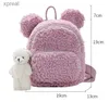 Sac à dos cachemire childrens sac à dos fille dessin animé cavai en peluche sac à dos mignon habbit animal sac à dos cross body sac wx