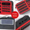 Haut-parleurs portables en haut-parleurs de téléphone portable Radio Portable FM MP3 USB Bluetooth Wireless haut-parleur prend en charge la carte Solar Charge TF USB Music Player avec FM Radio Receiver WX