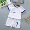 Maglie per bambini ragazzi da calcio Set di jersey in poliestebile H240508