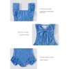 One-Pieces Ldren swimsuit cute and fashionable all-in-one swimsuit for summer girls 2-10 year old girls big bow swimsuit H240508