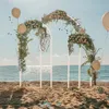 Set di 3 bastoncini da sfondo in palloncino per arco di nozze in metallo per il giardino da sposa decorazione per feste esterne interni 240508