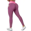 Calças ativas S-3XL Casual Casual Caustre Pocket Sports Perneiras Fitness Scrunch Buworkout Tizza Push Up Yoga Gym Leggins