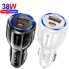 Super rapide Charge rapide Double PD USB C Charger de voiture 60w Adaptateurs d'alimentation automatique PD30W pour iPad 2 3 4 iPhone 11 12 13 14 15 Samsung LG Tablet PC GPS