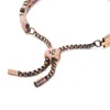 Rainso Fashion Copper Bracelet For Women With Magnetic Viking Healthy Bangles Sleep Aid Chain Link 4in1 Energy Jewelry 240423