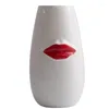Vasi Creative Red Lips Ceramic Vase Desta decorazione Minimalismo Fiori di porcellana vaso per fiore Floreale