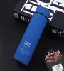 Whole 304 Stainless Steel Water Bottle 500ML Long Bottle Solid Letter Print Mug Vacuum Thermal Insulation Water Cup DBC DH05747288303