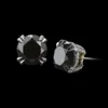 3,50 CT Natural Black Diamond Stud örhängen 14K Vitt guldörhänge till tillverkarens pris