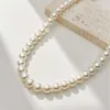 Универсальное женское японское и корейское стиль модное и элегантное яркости Шидзия Корейское жемчужное ожерелье