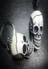 yqtdmy 6 pcs rétro Demon Skull Skeleton Keychain Charms Amulet Fashion Gift2772021