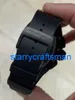 RM Luxus Uhren Mechanische Uhrenmühlen RM011 Schwarzer Phantom PVD Keramik Carbon Gummi Uhr STHT