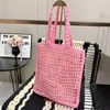 Luxe designer tas voor vrouw buitenshuis overnachting winkeltas heren handtassen zomerse wevende koppeling driehoek zakken raffia's stro schouder kruis lichaam grote strandzakken