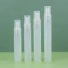 15ml mini perfume pen shape fine mist spray bottle Frosted Plastic Tube pp atomizer 20ml 30ml pen type perfume spray bottles