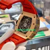 RM Luxury Watches Mechanical Watch Mills Men's Automatic Mechanical 50 x 42.7mm Fashion Men's Watch Rm11-02 Rose Gold Side Titanium Rear Diamond stGK