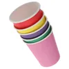 일회용 식기류 10 조각 화려한 일회용 종이 컵 수제 DIY 유치원 홈 커피 컵 재료 주방 액세서리 Q240507