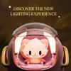 Hem Portable Office Desktop USB Cute Cartoon Tank Car Air Luftfuktare 220 ml med LED -lampor för barn Julklapp 240508