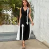 Casual Dresses 60s Mod Arrows | Black White Block - Mondrian ärmlös klänning Kvinnkläder kvinnlig