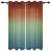 Tende per astratto Rust Rust Rust Red Blue Green Outdoor for Garden Patio Drape Camera da letto Soggiorno Finestra