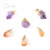 Подвесные ожерелья Druzy Natural Stone Citrines Аметист Кварце