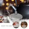 Geschirrssätze klaren Teekannenflächen -Wasser -Krug -Krug -Tee -Filterkappe Lose Blatthersteller Knopfgriff