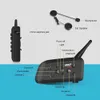 Écouteurs de téléphones portables Ejeas V6 Pro Bluetooth Motorcycle Casque Interphone Head With 1200M BT Interphone peut accueillir 6 coureurs imperméables J0508