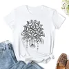Kobiety Polos Mandala Catch Dream T-shirt Koreańska moda estetyczna odzież estetyczna dla kobiet