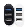 Mini Multi-3.0 Port Multi-Hub Adaptateur Multi-USB Hub USB Splitter Splitter Hub, adapté aux accessoires informatiques