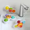 Toys da bagno Baby Montessori Sucker Toys Rotating Childrens Fingertip Gyro Education ROUTER RATLE BATH BAW BATH BAW BAY PER