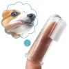 Súper suave Pet Finger Cepillo de dientes Teddy Padebla de peluche Bad Breath Tartar Tartar Dings Herramienta Dog Cating Cleaning Silicagel Suministros para mascotas
