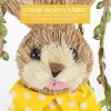 Miniatures Pâle Paille Bunny Lovely Cute Swing Rabbit suspendu Pendre tissé Décor Home Livre Accessoires Accessoires Kids Gift