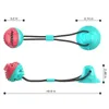 Toys de chien interactifs Toys de War Ball en rouge et turquoise pour les grands chiens de race stimulant mentalement le jouet de dentition 240508