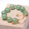 Charme Braclet rose Dongling Green Rose Rose Bracelet Green Jade Bangle Charme Jewlery 240508