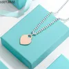 Pendant Necklaces T Home Precision Edition Sterling Silver Rose Gold Heart Shaped Silver Beads Round Beads Necklace with High Level Sense of Design for the Small