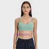 Designer Tops Sexy Lul Women Yoga Underwear NOUVEAU FIL STRIFRED FIXE FIXE COSTER CUSHION SPORTS BRA ELASTIQUE NUDE BEATHE Back Fitness