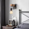 Lámpara de pared Ligero Diconces Negro Dimmable Edison Light 1 Light Industrial Farmhouse para sala de estar de cocina de granero