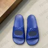 Designer Sandals Men Interlocking Slides Beach Sandals Rubber Sole Flip Flops Women Shoes With Box Higher Quality 562