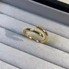 Bands anneaux Love for Women Diamond Ring Designer doigt Neuger bijoux Fashion Classic Titanium Steel Gold Sier Rose Couleur Taille Drop Deli Otqsw