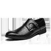 Dress Shoes Leather Men's Business Formal Wear Black Small Party Platform Suit British Casual Fashion