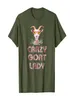 Grappige geitdame t -shirt Crazy Farmer Tee Gift retro vintage01306426